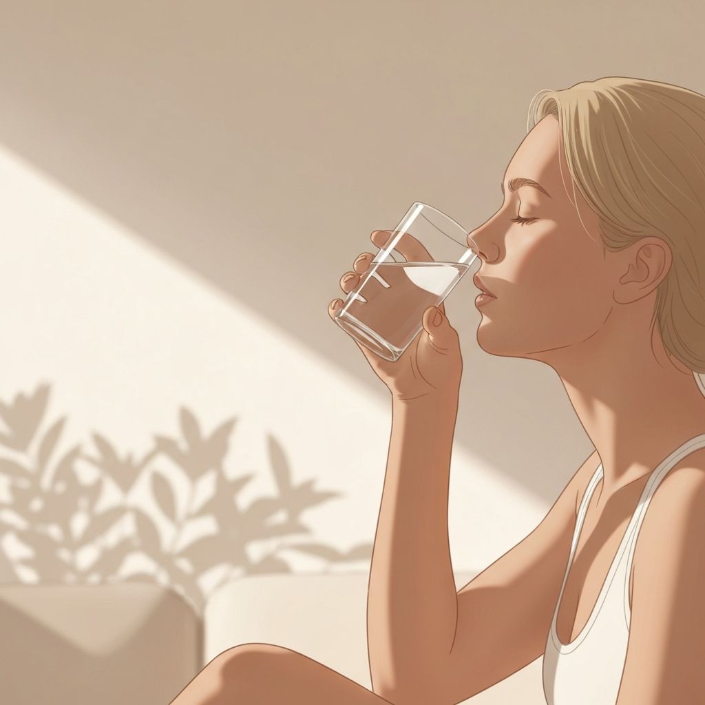 Serene Wellness-Moment mit natürlichem Licht